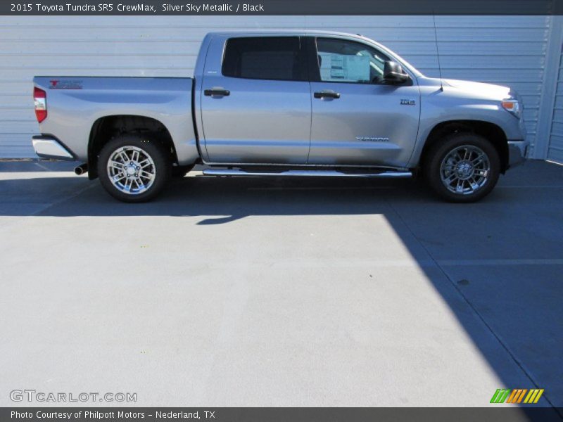 Silver Sky Metallic / Black 2015 Toyota Tundra SR5 CrewMax