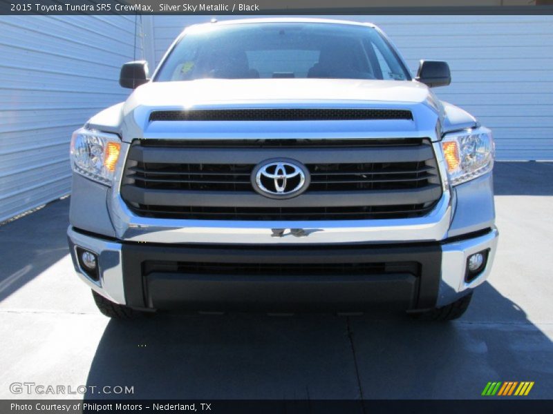 Silver Sky Metallic / Black 2015 Toyota Tundra SR5 CrewMax