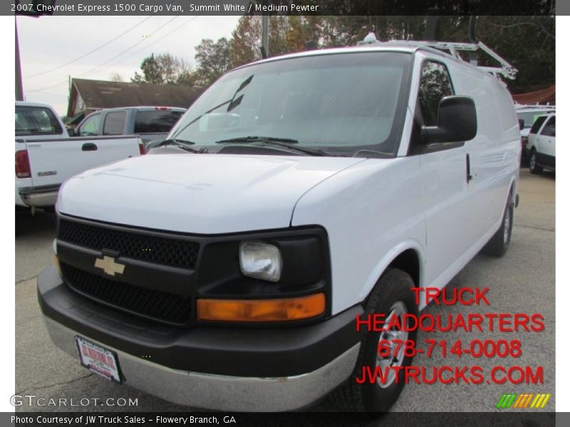 Summit White / Medium Pewter 2007 Chevrolet Express 1500 Cargo Van