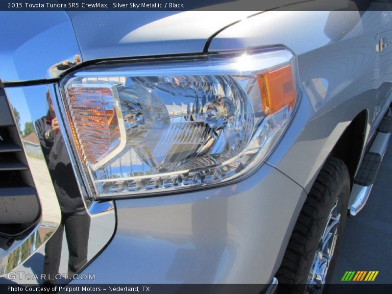 Silver Sky Metallic / Black 2015 Toyota Tundra SR5 CrewMax