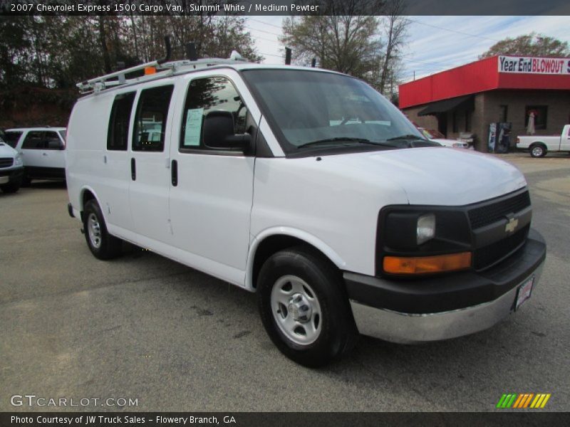 Summit White / Medium Pewter 2007 Chevrolet Express 1500 Cargo Van