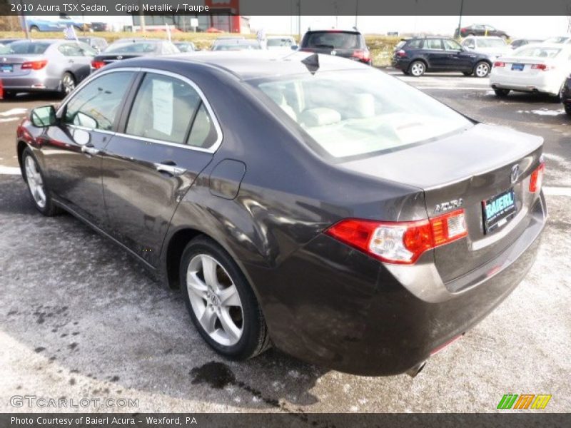 Grigio Metallic / Taupe 2010 Acura TSX Sedan