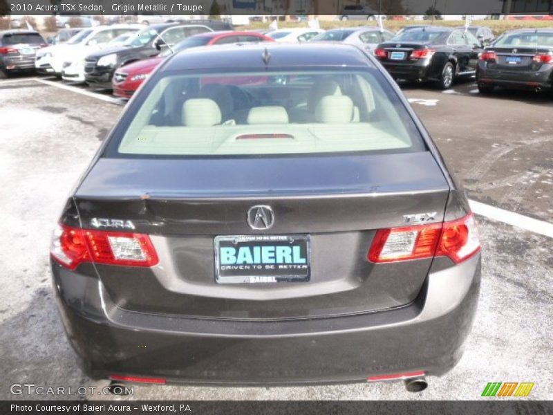 Grigio Metallic / Taupe 2010 Acura TSX Sedan