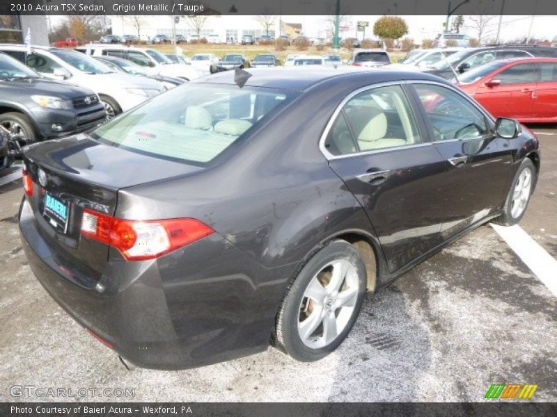 Grigio Metallic / Taupe 2010 Acura TSX Sedan