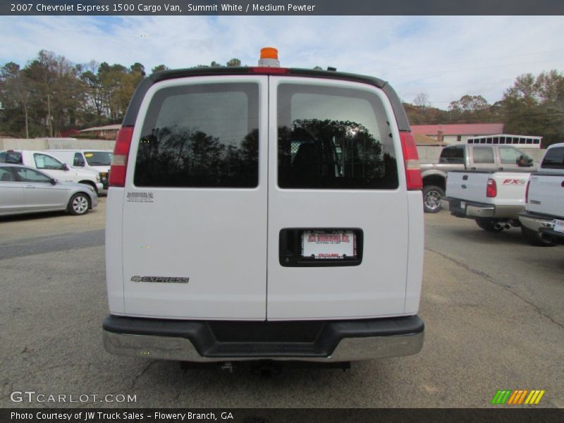 Summit White / Medium Pewter 2007 Chevrolet Express 1500 Cargo Van