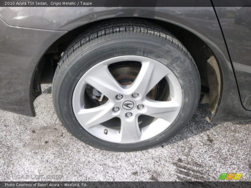 Grigio Metallic / Taupe 2010 Acura TSX Sedan