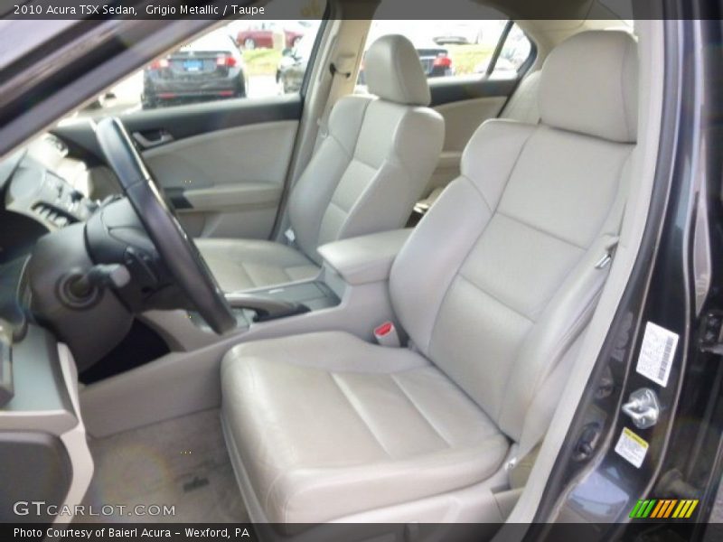 Grigio Metallic / Taupe 2010 Acura TSX Sedan
