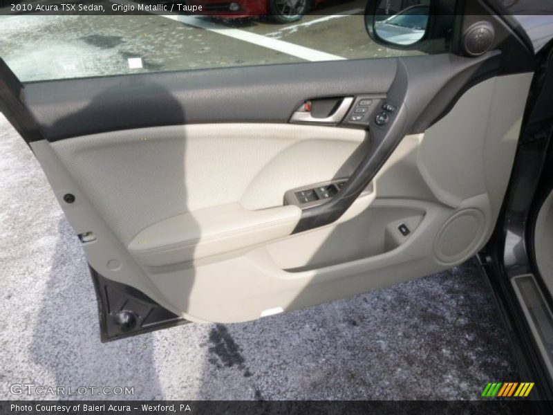 Grigio Metallic / Taupe 2010 Acura TSX Sedan