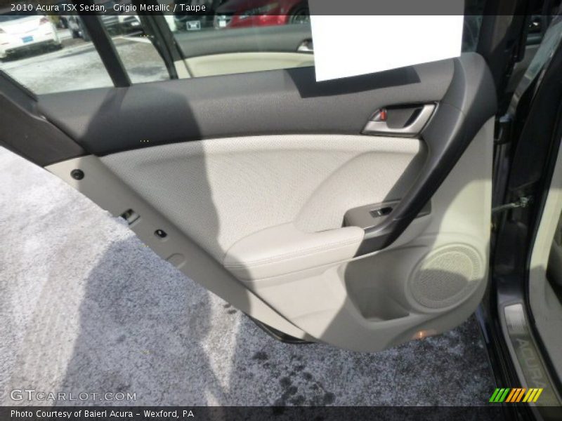 Grigio Metallic / Taupe 2010 Acura TSX Sedan