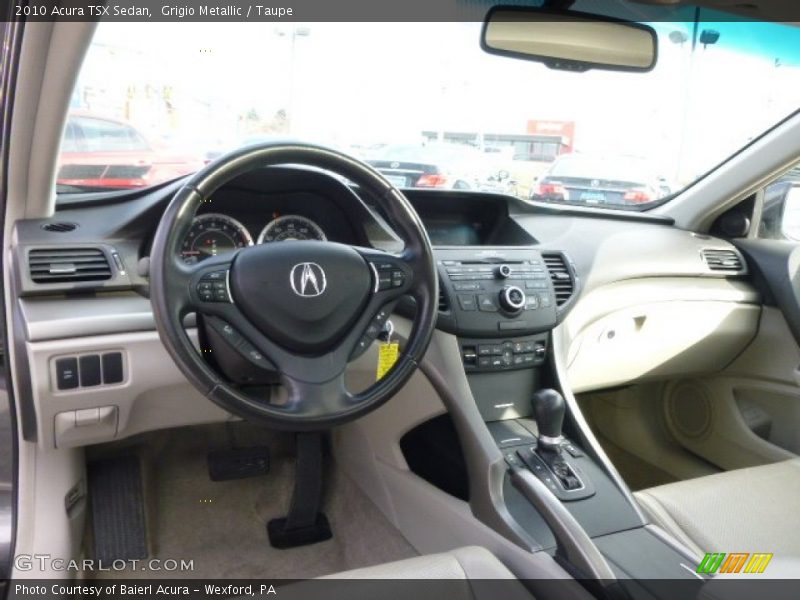 Grigio Metallic / Taupe 2010 Acura TSX Sedan