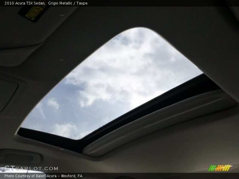 Grigio Metallic / Taupe 2010 Acura TSX Sedan