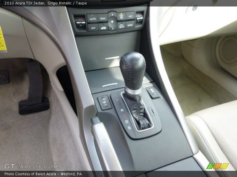 Grigio Metallic / Taupe 2010 Acura TSX Sedan
