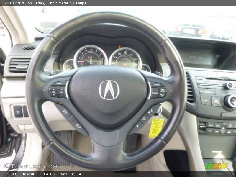 Grigio Metallic / Taupe 2010 Acura TSX Sedan