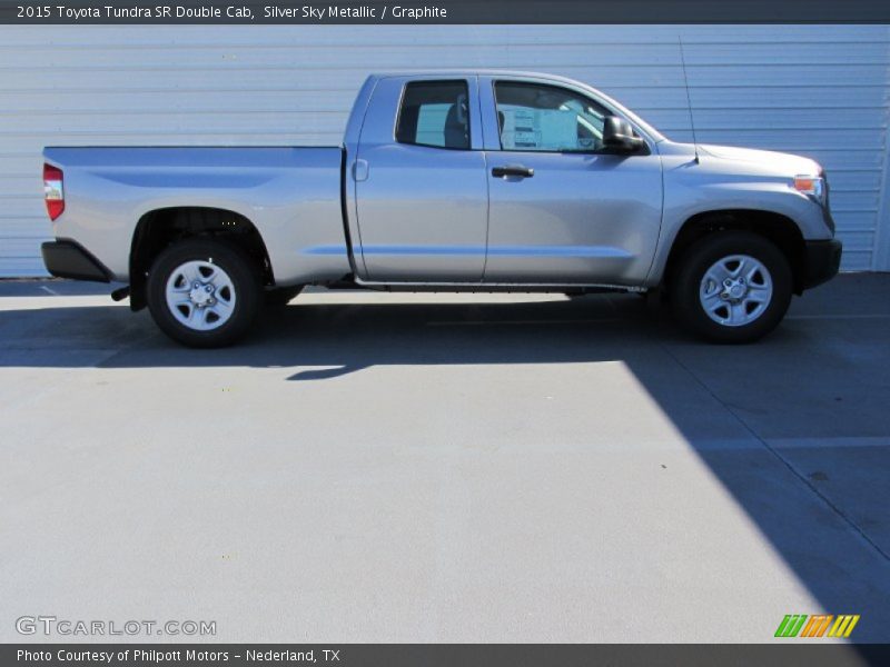 Silver Sky Metallic / Graphite 2015 Toyota Tundra SR Double Cab