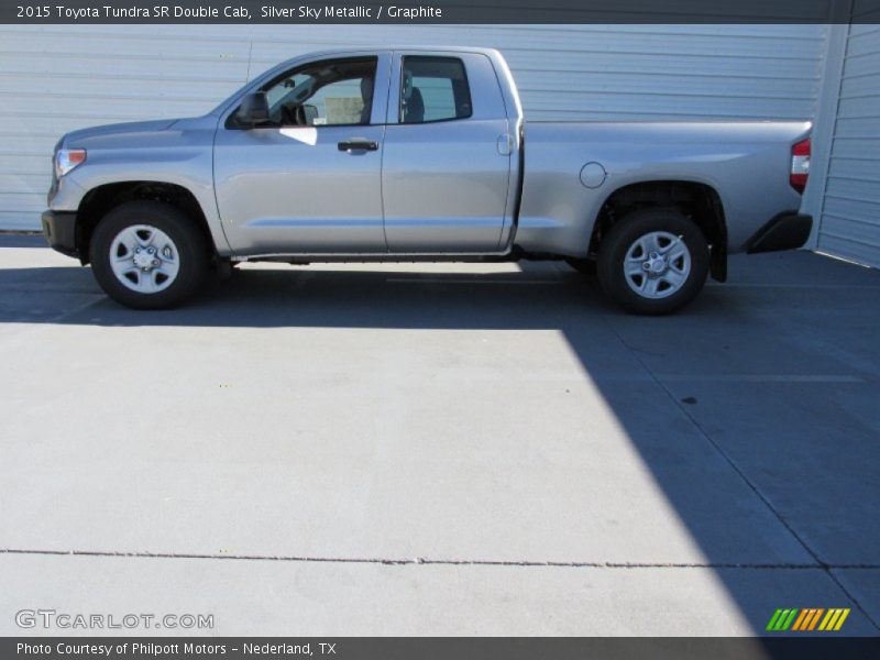 Silver Sky Metallic / Graphite 2015 Toyota Tundra SR Double Cab