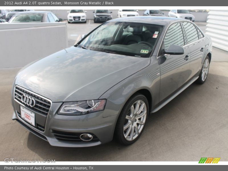 Monsoon Gray Metallic / Black 2012 Audi A4 2.0T quattro Sedan