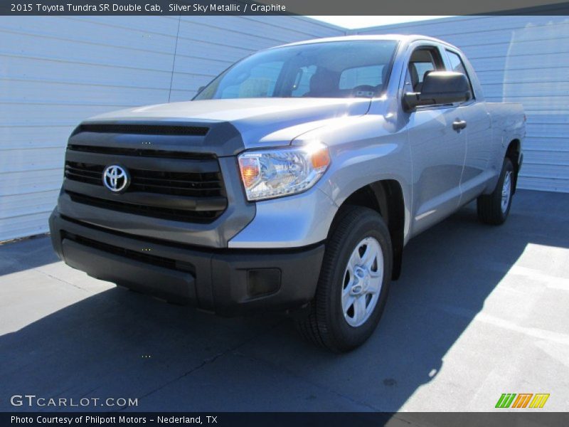 Silver Sky Metallic / Graphite 2015 Toyota Tundra SR Double Cab