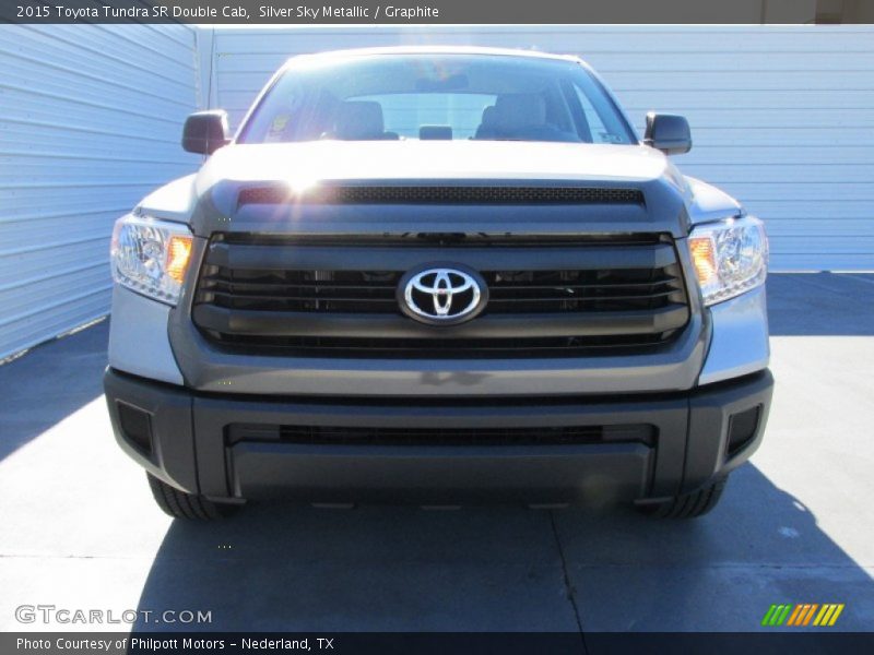 Silver Sky Metallic / Graphite 2015 Toyota Tundra SR Double Cab