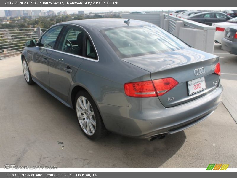 Monsoon Gray Metallic / Black 2012 Audi A4 2.0T quattro Sedan