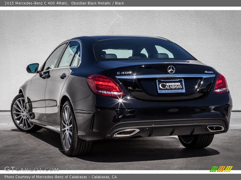 Obsidian Black Metallic / Black 2015 Mercedes-Benz C 400 4Matic