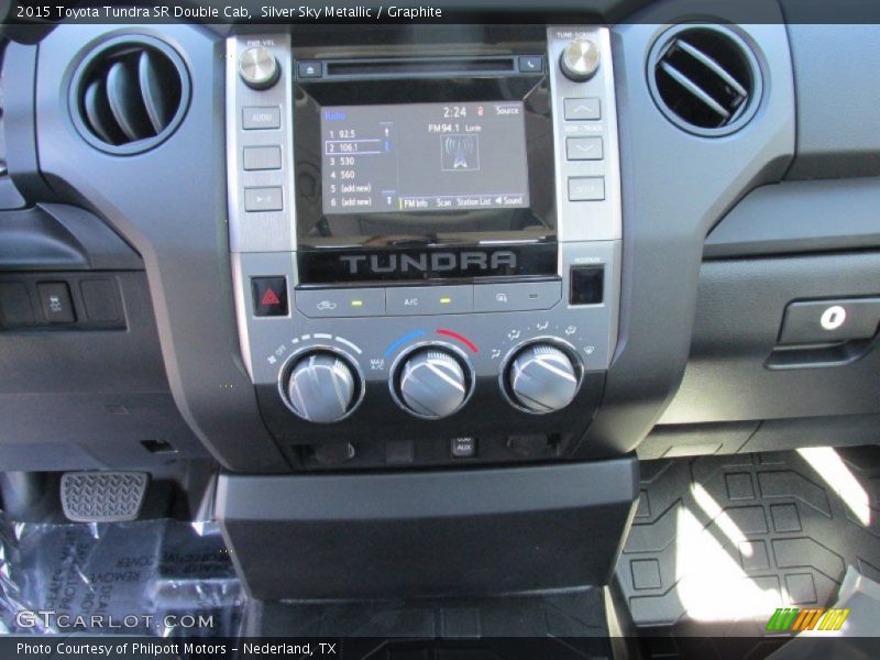 Silver Sky Metallic / Graphite 2015 Toyota Tundra SR Double Cab