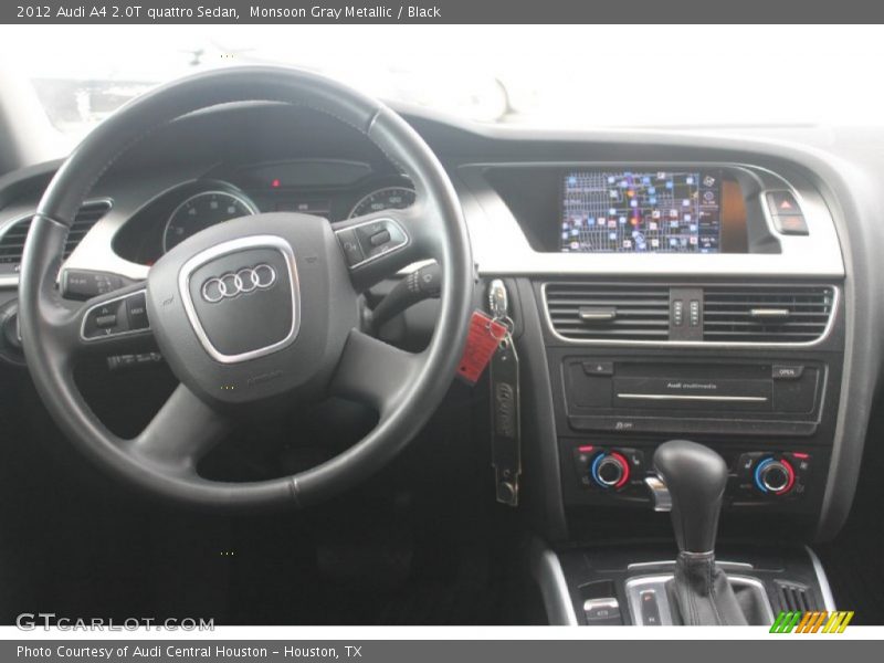 Monsoon Gray Metallic / Black 2012 Audi A4 2.0T quattro Sedan