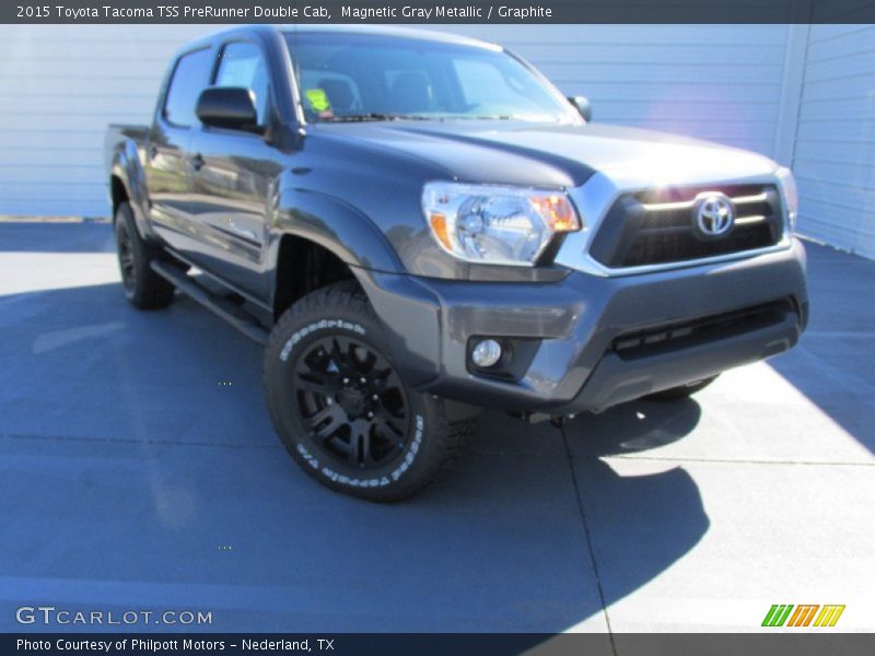 Magnetic Gray Metallic / Graphite 2015 Toyota Tacoma TSS PreRunner Double Cab