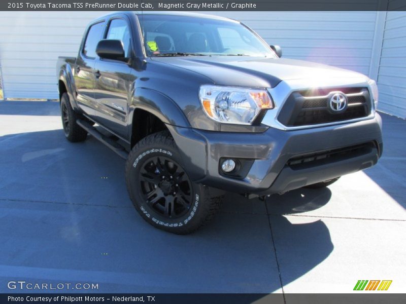 Magnetic Gray Metallic / Graphite 2015 Toyota Tacoma TSS PreRunner Double Cab