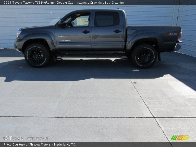 Magnetic Gray Metallic / Graphite 2015 Toyota Tacoma TSS PreRunner Double Cab