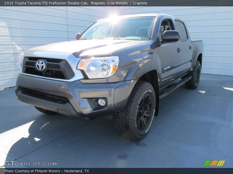 Magnetic Gray Metallic / Graphite 2015 Toyota Tacoma TSS PreRunner Double Cab