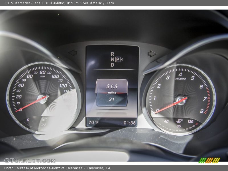 Iridium Silver Metallic / Black 2015 Mercedes-Benz C 300 4Matic