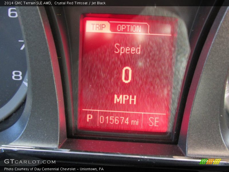 Crystal Red Tintcoat / Jet Black 2014 GMC Terrain SLE AWD