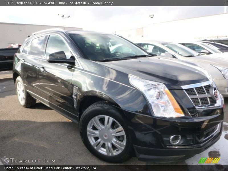 Black Ice Metallic / Ebony/Ebony 2012 Cadillac SRX Luxury AWD