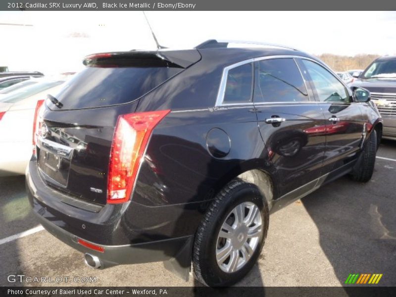 Black Ice Metallic / Ebony/Ebony 2012 Cadillac SRX Luxury AWD