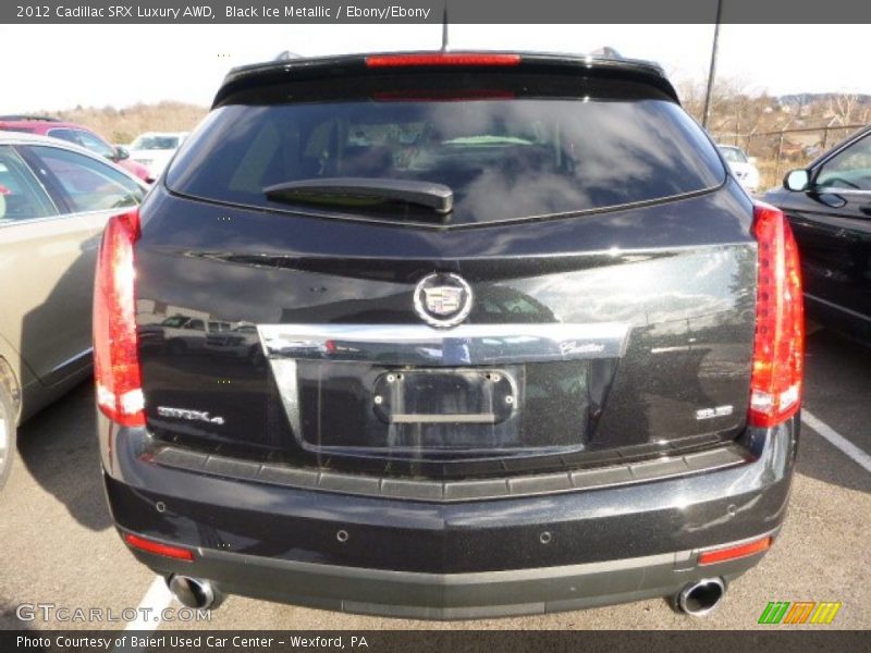 Black Ice Metallic / Ebony/Ebony 2012 Cadillac SRX Luxury AWD
