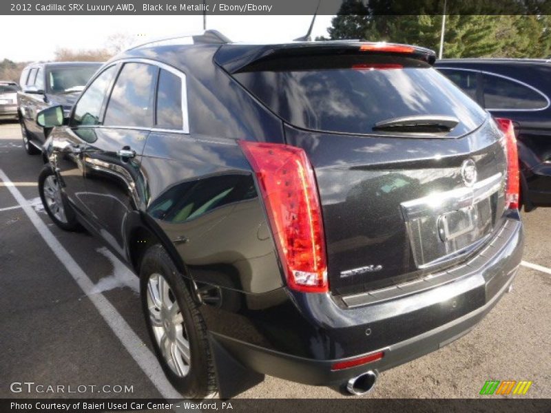 Black Ice Metallic / Ebony/Ebony 2012 Cadillac SRX Luxury AWD