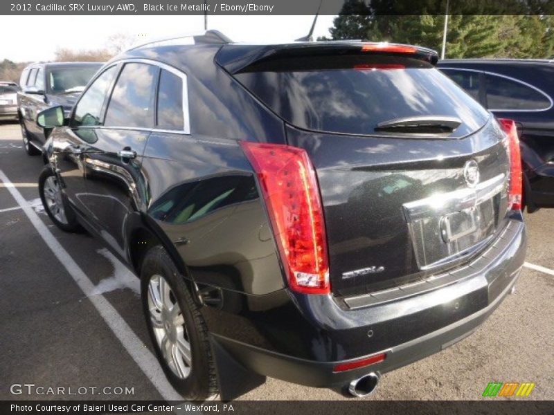 Black Ice Metallic / Ebony/Ebony 2012 Cadillac SRX Luxury AWD