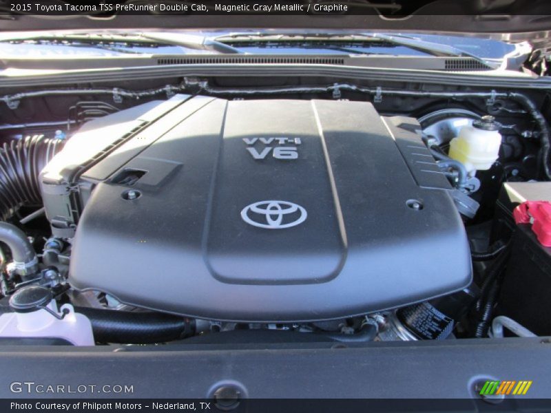 Magnetic Gray Metallic / Graphite 2015 Toyota Tacoma TSS PreRunner Double Cab