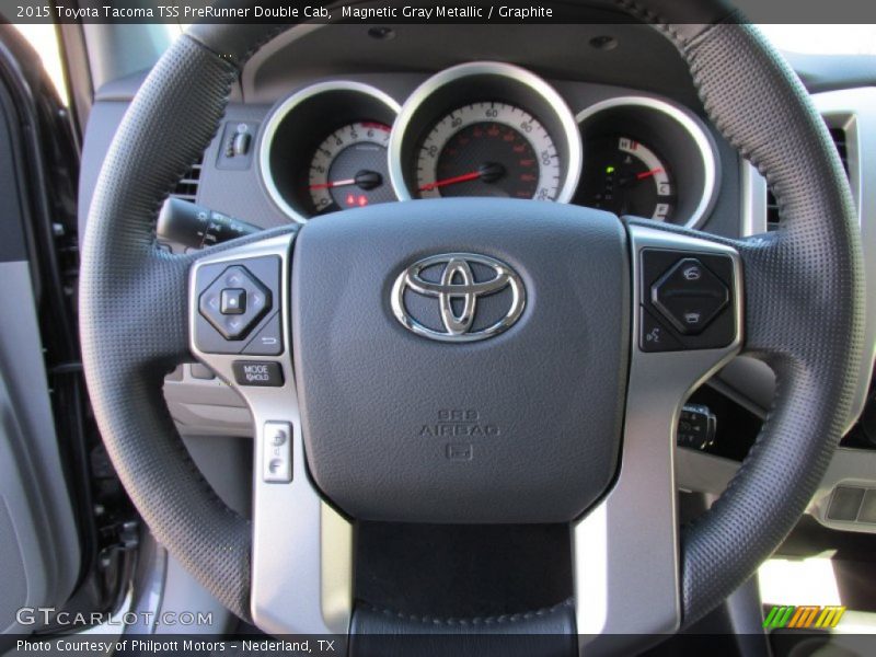 Magnetic Gray Metallic / Graphite 2015 Toyota Tacoma TSS PreRunner Double Cab