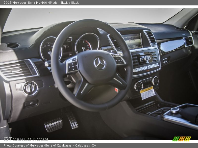 Black / Black 2015 Mercedes-Benz ML 400 4Matic