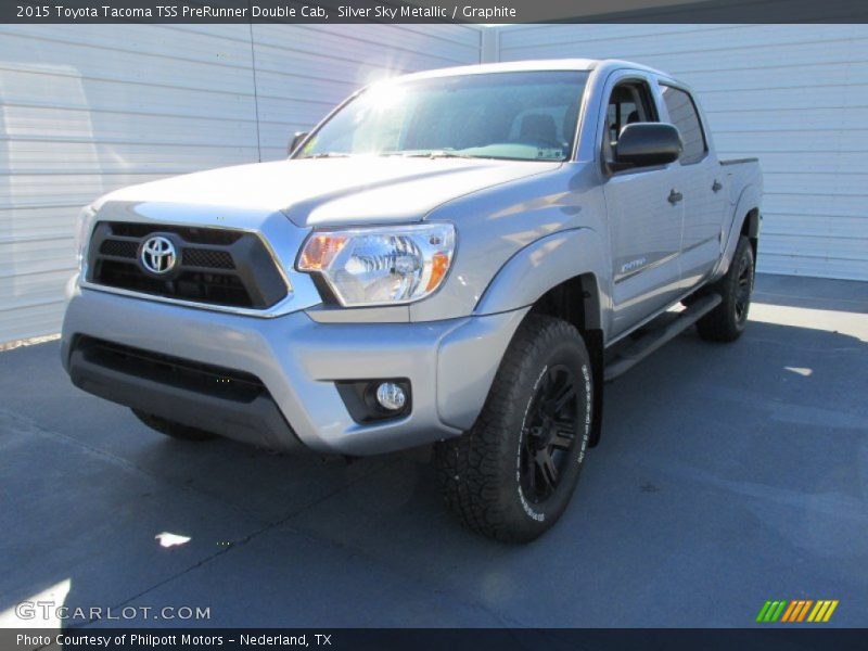 Silver Sky Metallic / Graphite 2015 Toyota Tacoma TSS PreRunner Double Cab
