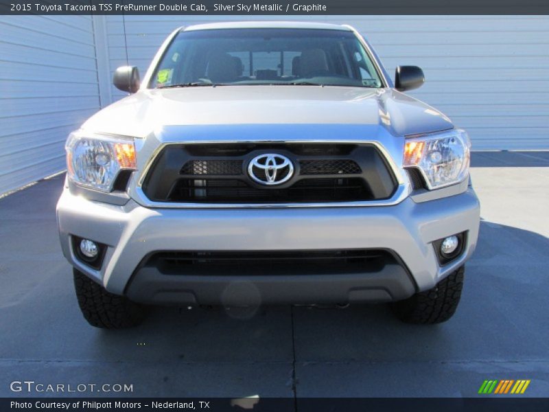 Silver Sky Metallic / Graphite 2015 Toyota Tacoma TSS PreRunner Double Cab