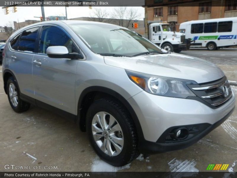 Alabaster Silver Metallic / Black 2012 Honda CR-V EX 4WD