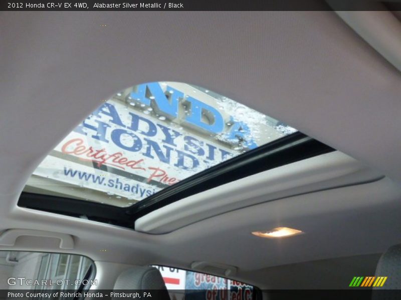 Alabaster Silver Metallic / Black 2012 Honda CR-V EX 4WD