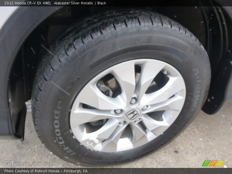 Alabaster Silver Metallic / Black 2012 Honda CR-V EX 4WD