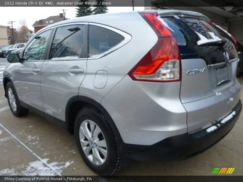 Alabaster Silver Metallic / Black 2012 Honda CR-V EX 4WD