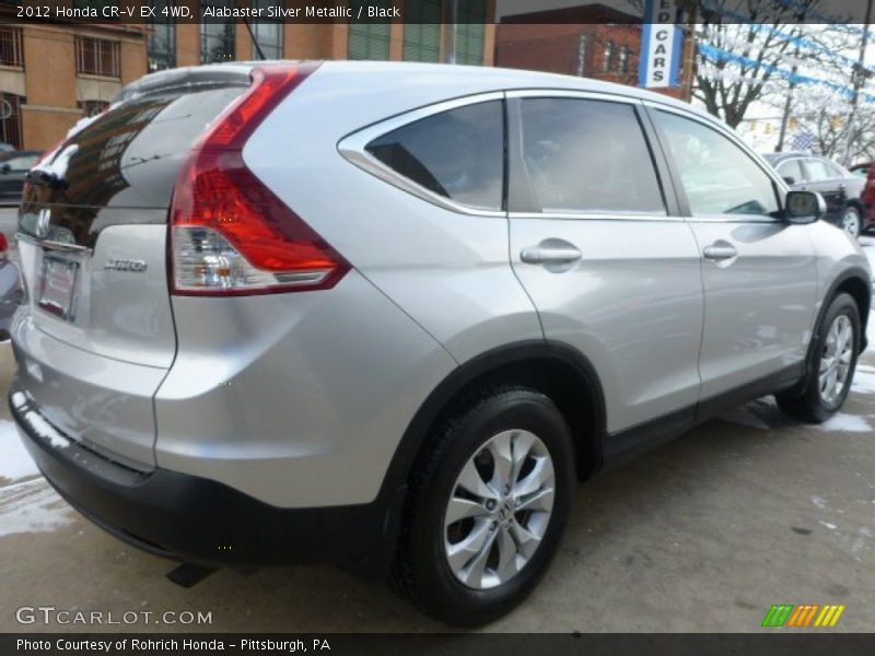 Alabaster Silver Metallic / Black 2012 Honda CR-V EX 4WD