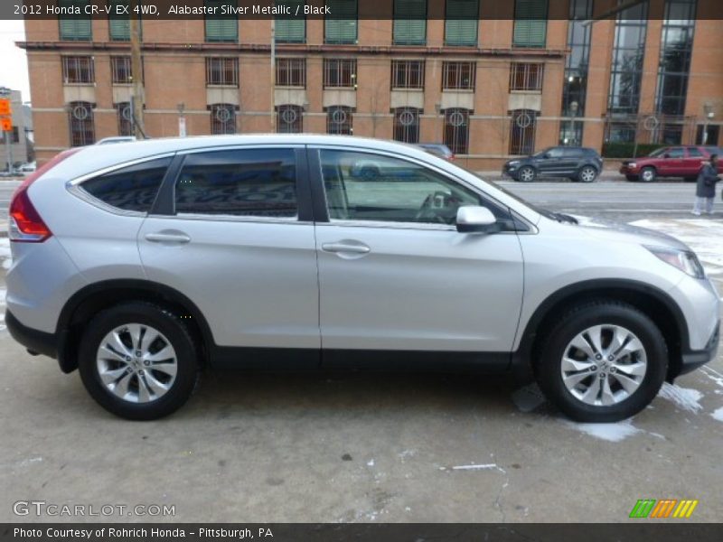 Alabaster Silver Metallic / Black 2012 Honda CR-V EX 4WD