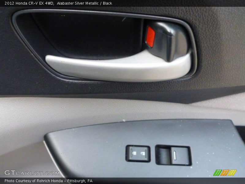 Alabaster Silver Metallic / Black 2012 Honda CR-V EX 4WD