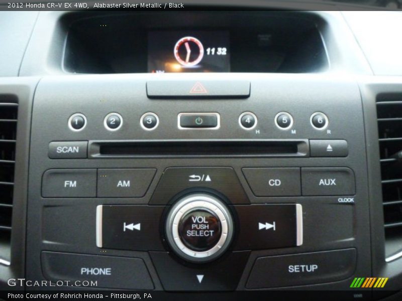Alabaster Silver Metallic / Black 2012 Honda CR-V EX 4WD